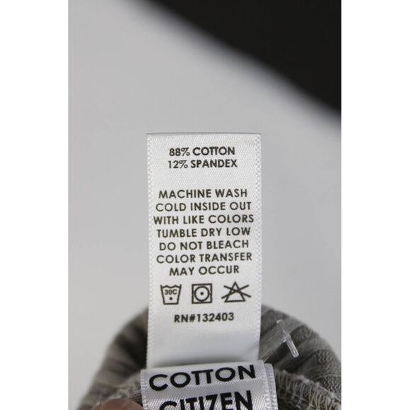 Cotton Citizen Womens Half Zip Ribbed Mock Neck Sweatshirt Brown Size XS - Picture 7 of 7